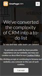 Mobile Screenshot of onepagecrm.com